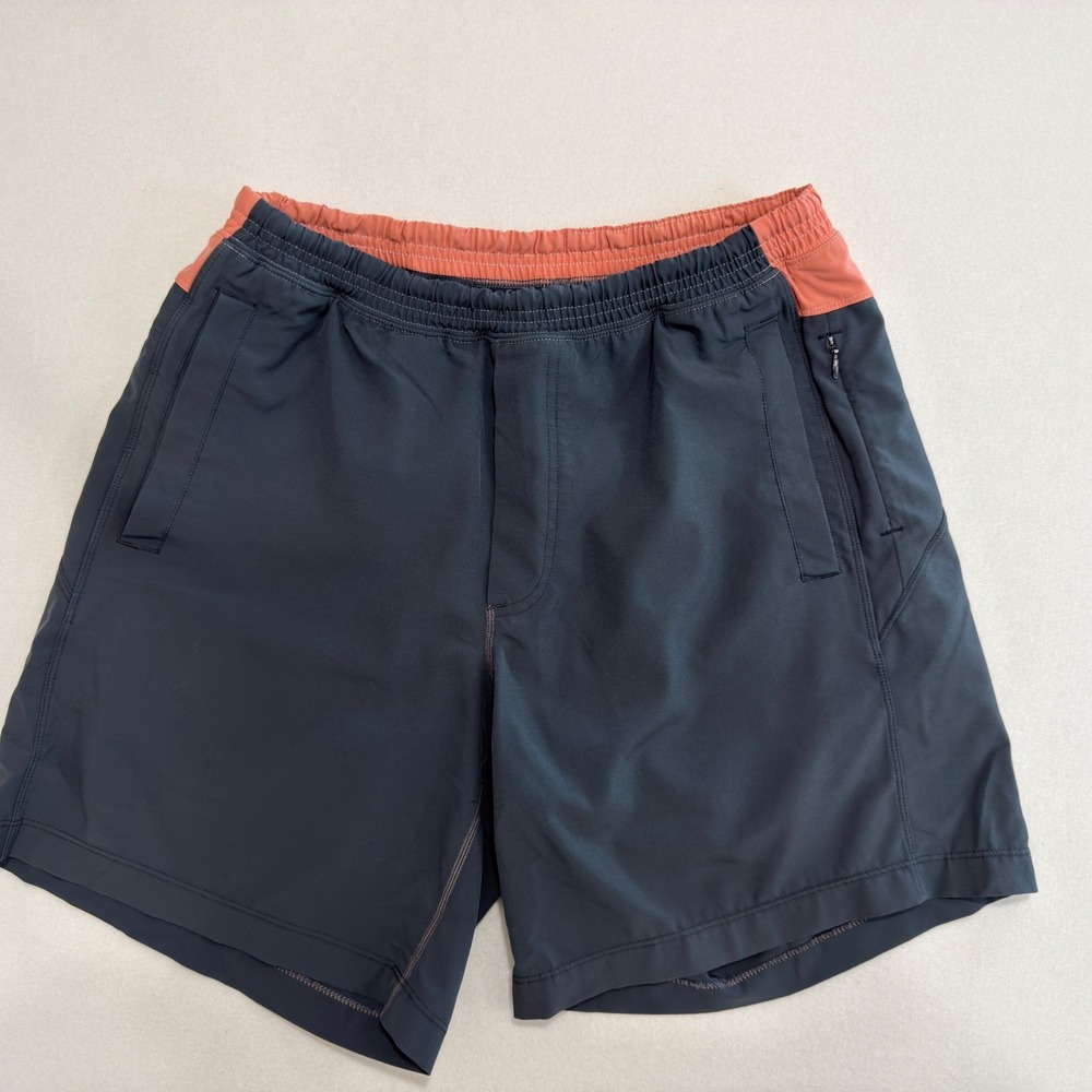 Birddogs Gym Shorts Medium Gray Orange Activewear Streetwear Skater Sz 28